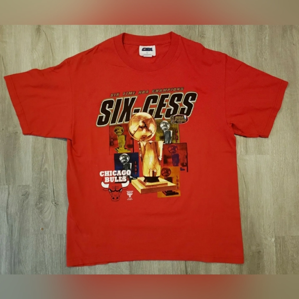 Vintage Chicago Bulls Championship T Shirt Mens Size Large